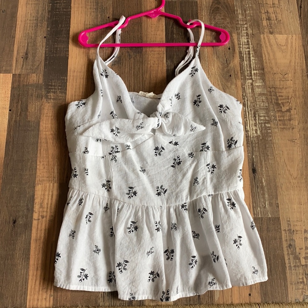 White flower blouse